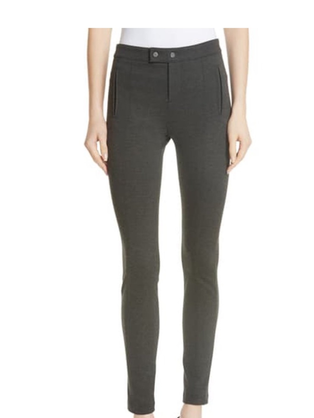 Vince Front seem Leggings with Button Waist